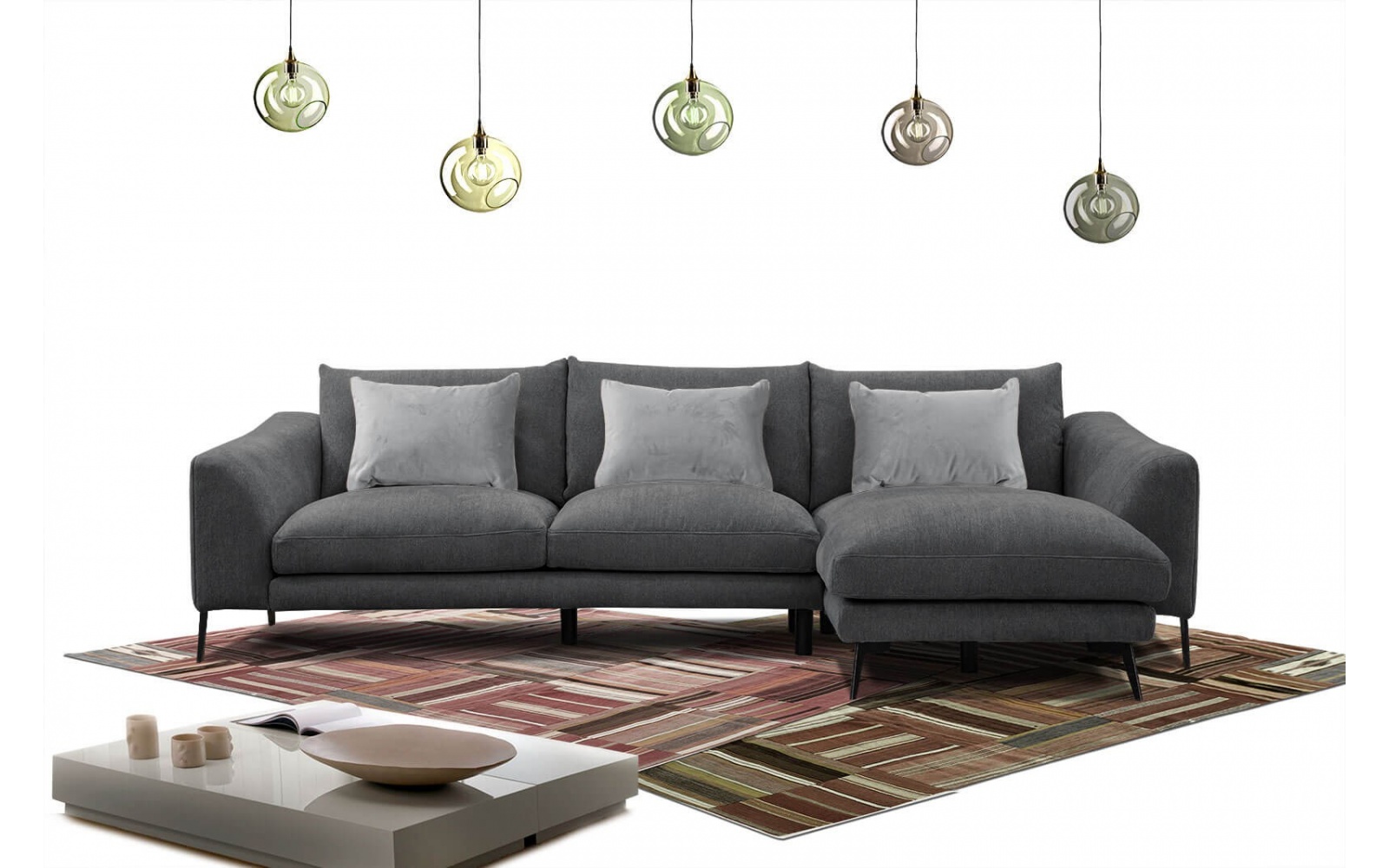 Canapé d'angle droit 4 places WINTER