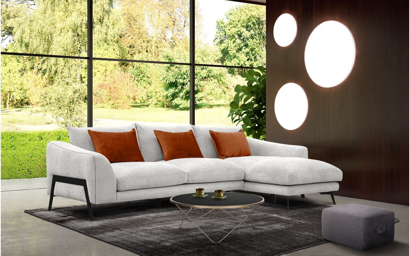 Canapé d'angle droit 4 places WINTER