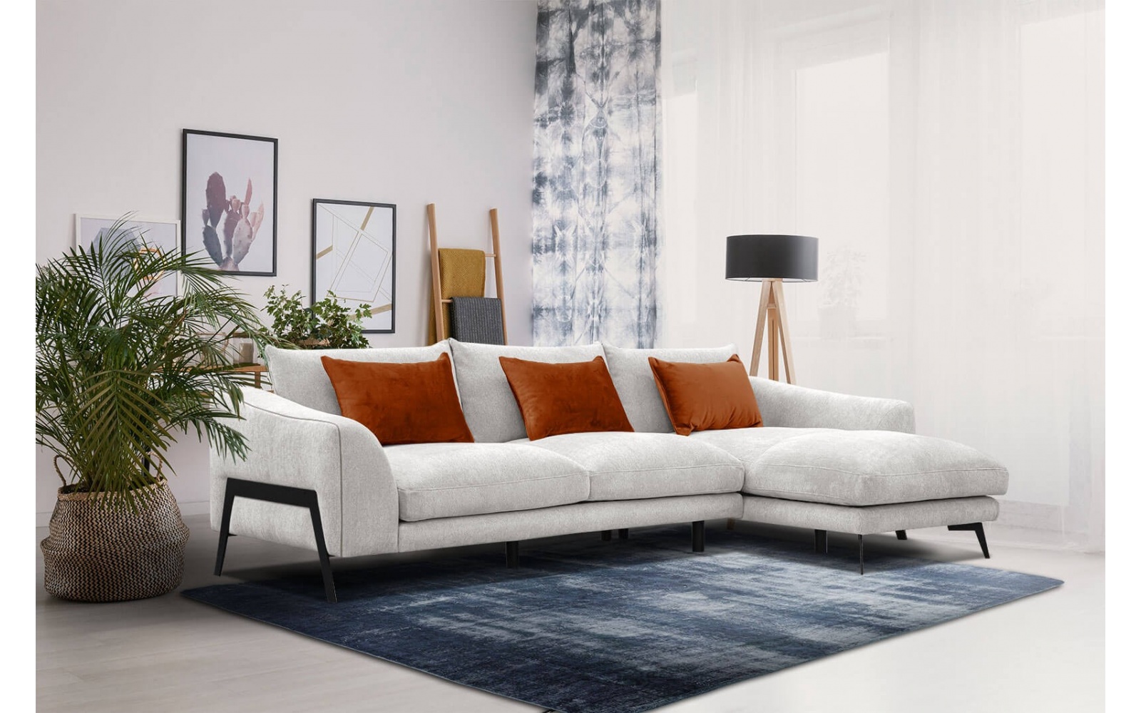 Canapé d'angle droit 4 places WINTER