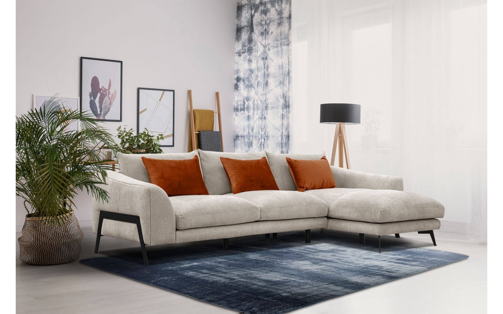 Canapé d'angle droit 4 places WINTER