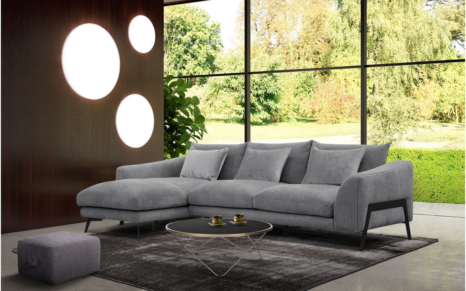 Canapé d'angle gauche 4 places WINTER