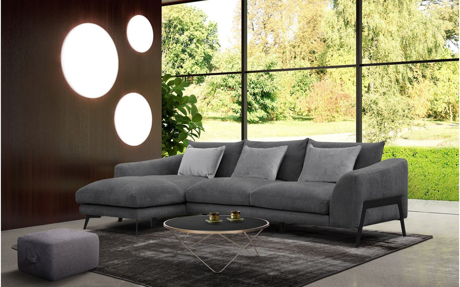 Canapé d'angle gauche 4 places WINTER