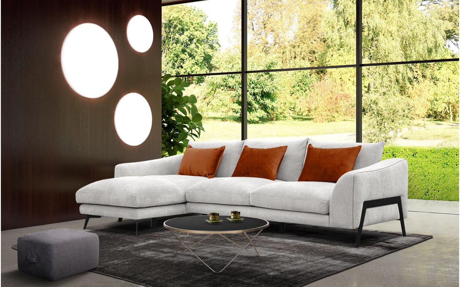 Canapé d'angle gauche 4 places WINTER