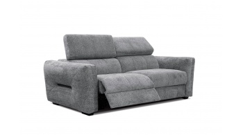 Canapé droit 3 places avec deux relax électriques CALVERA