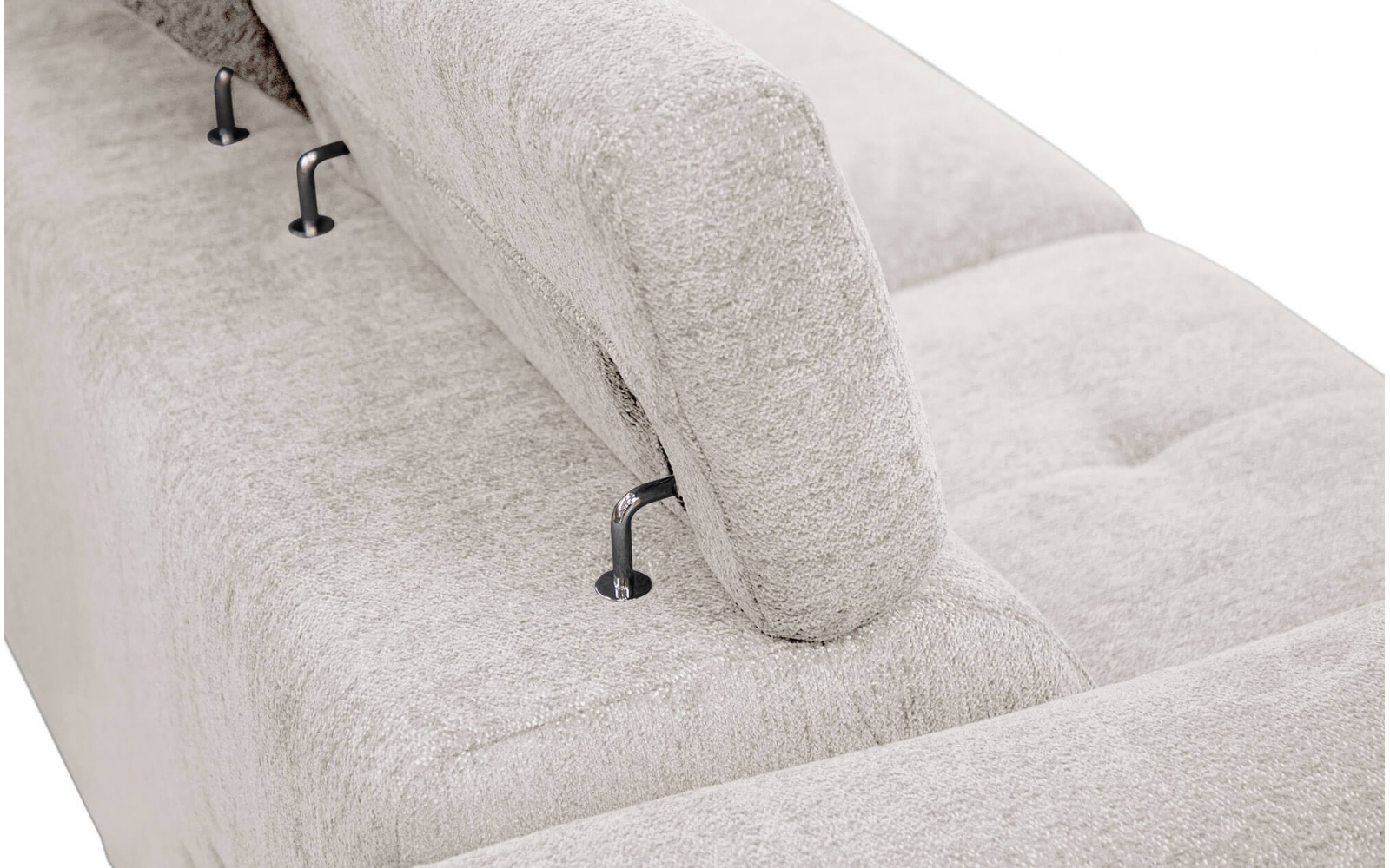 Canapé droit 3 places avec deux relax électriques CALVERA