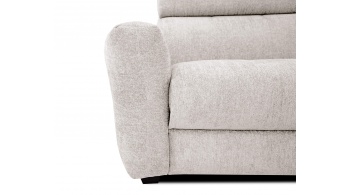 Canapé droit 3 places avec deux relax électriques CALVERA