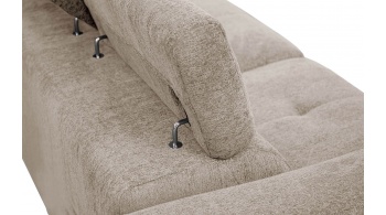 Canapé droit 3 places avec deux relax électriques CALVERA