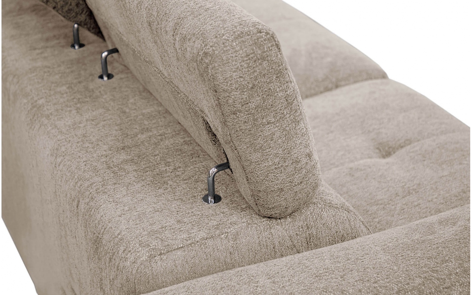 Canapé droit 3 places avec deux relax électriques CALVERA