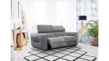 Canapé droit 3 places avec un relax électrique à côté gauche CALVERA