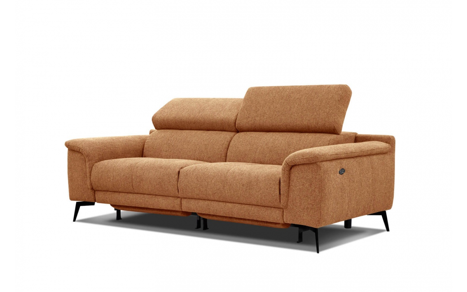 Canapé droit 3 places avec deux relax électriques FIERO