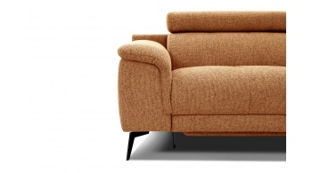 Canapé droit 3 places avec deux relax électriques FIERO