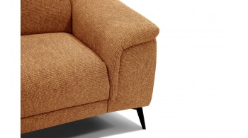 Canapé droit 3 places avec deux relax électriques FIERO