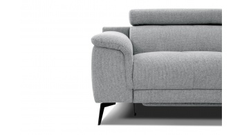 Canapé droit 3 places avec deux relax électriques FIERO