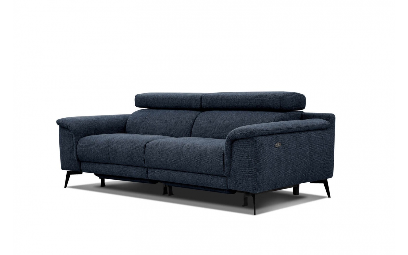 Canapé droit 3 places avec deux relax électriques FIERO