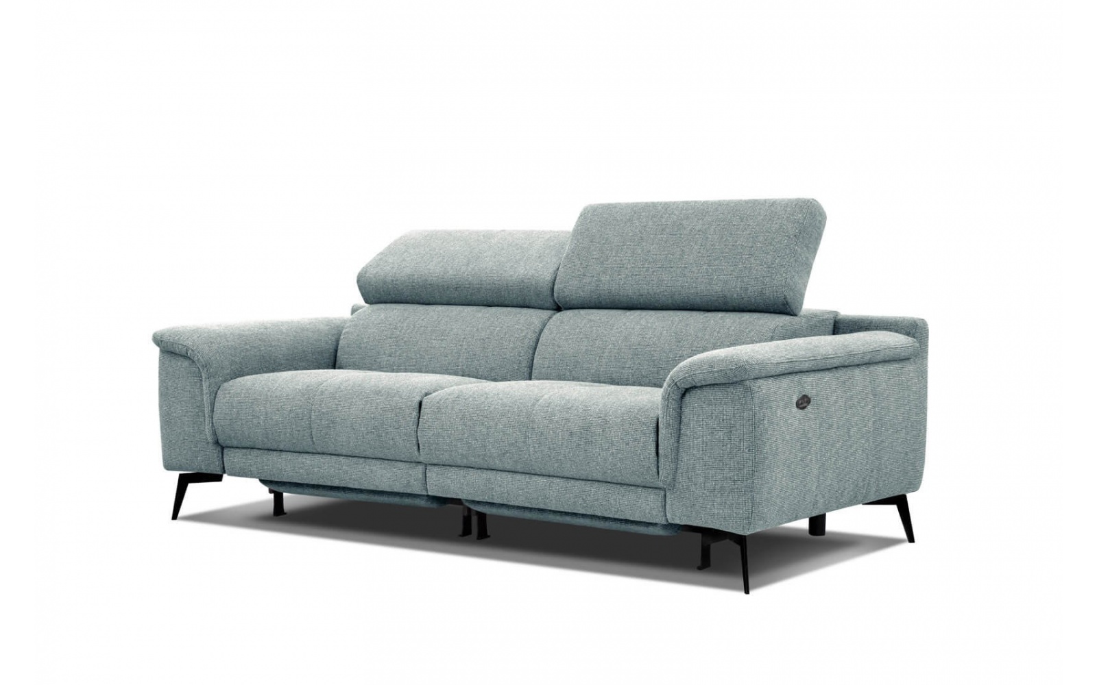 Canapé droit 3 places avec deux relax électriques FIERO