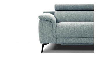 Canapé droit 3 places avec deux relax électriques FIERO