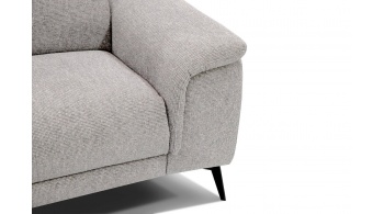 Canapé droit 3 places avec deux relax électriques FIERO