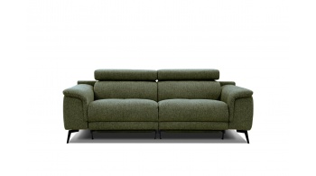 Canapé droit 3 places avec deux relax électriques FIERO