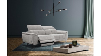 Canapé droit 3 places avec un relax électrique à côté gauche AVENA