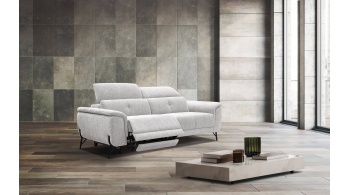 Canapé droit 3 places avec un relax électrique à côté gauche AVENA