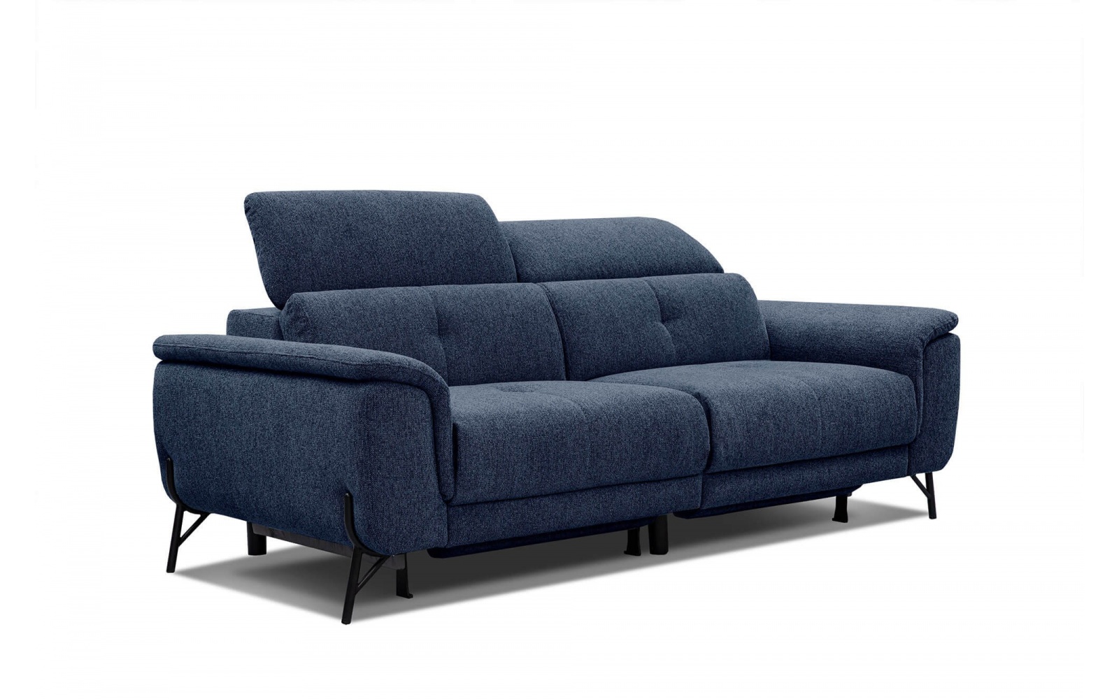 Canapé droit 3 places avec deux relax électriques AVENA