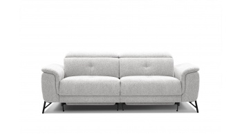 Canapé droit 3 places avec deux relax électriques AVENA