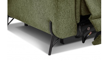 Canapé droit 3 places avec deux relax électriques AVENA