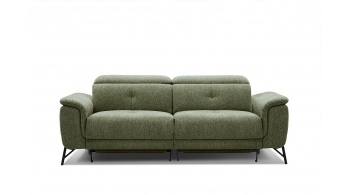 Canapé droit 3 places avec deux relax électriques AVENA