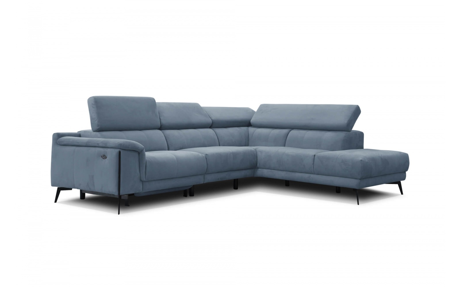 Canapé d'angle droit avec un relax électrique 5 places MATERA