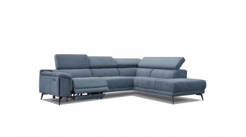 Canapé d'angle droit avec un relax électrique 5 places MATERA