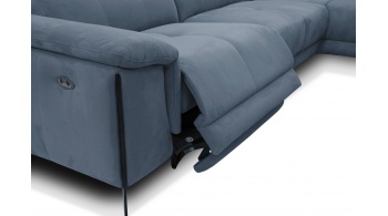 Canapé d'angle droit avec un relax électrique 5 places MATERA