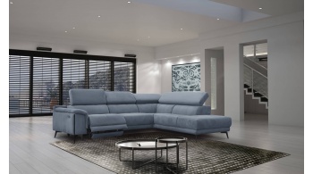 Canapé d'angle droit avec un relax électrique 5 places MATERA