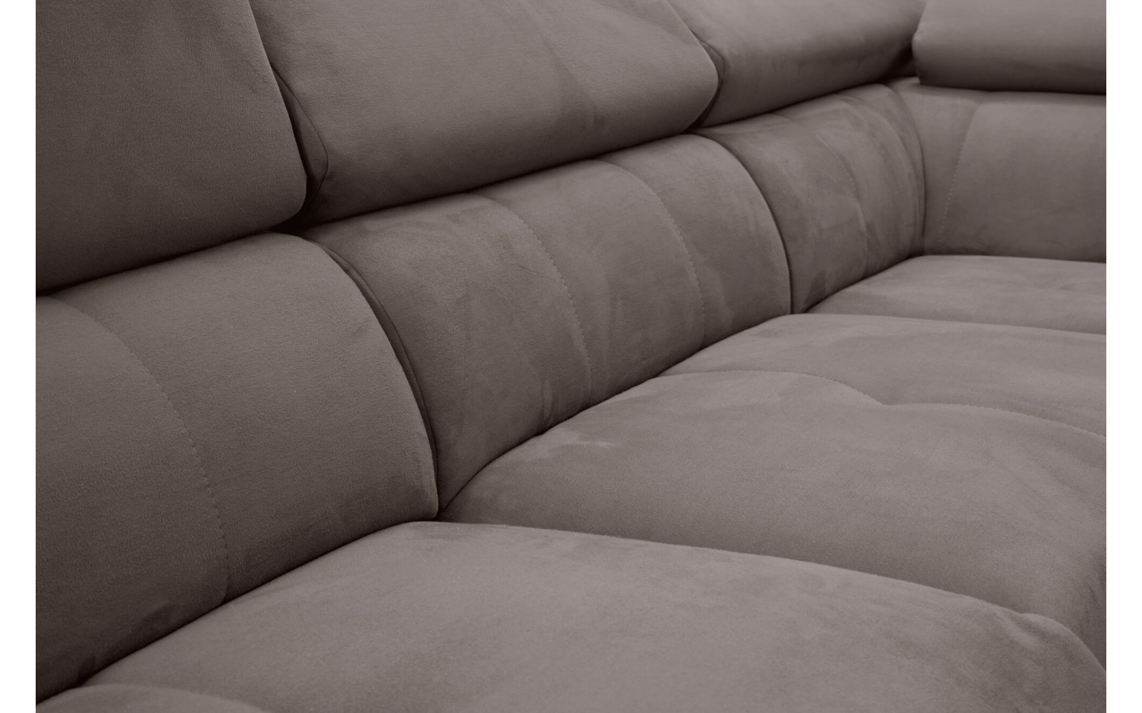 Canapé d'angle droit avec un relax électrique 5 places MATERA