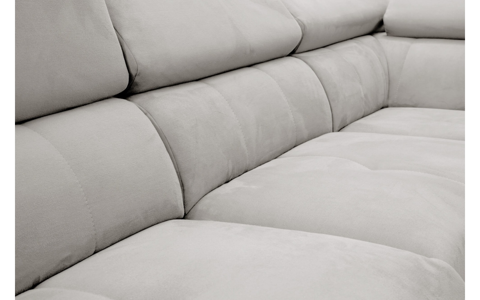 Canapé d'angle droit avec un relax électrique 5 places MATERA