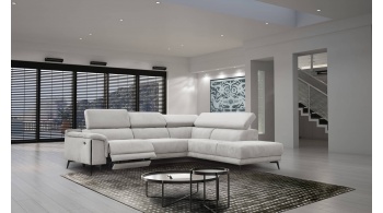 Canapé d'angle droit avec un relax électrique 5 places MATERA