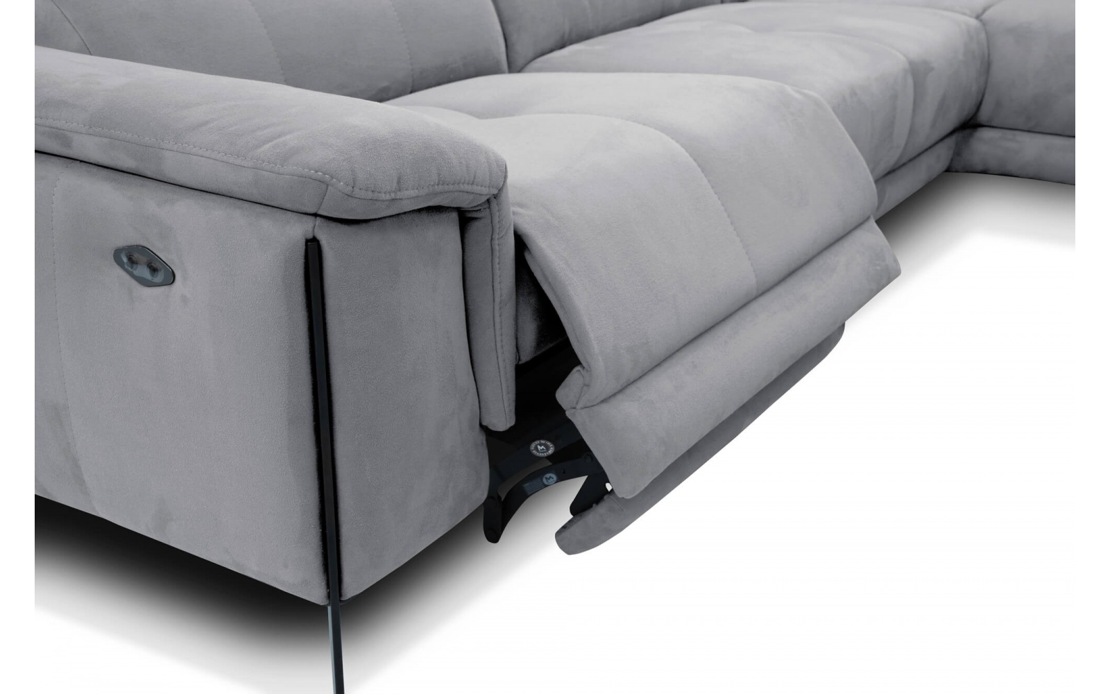 Canapé d'angle droit avec un relax électrique 5 places MATERA