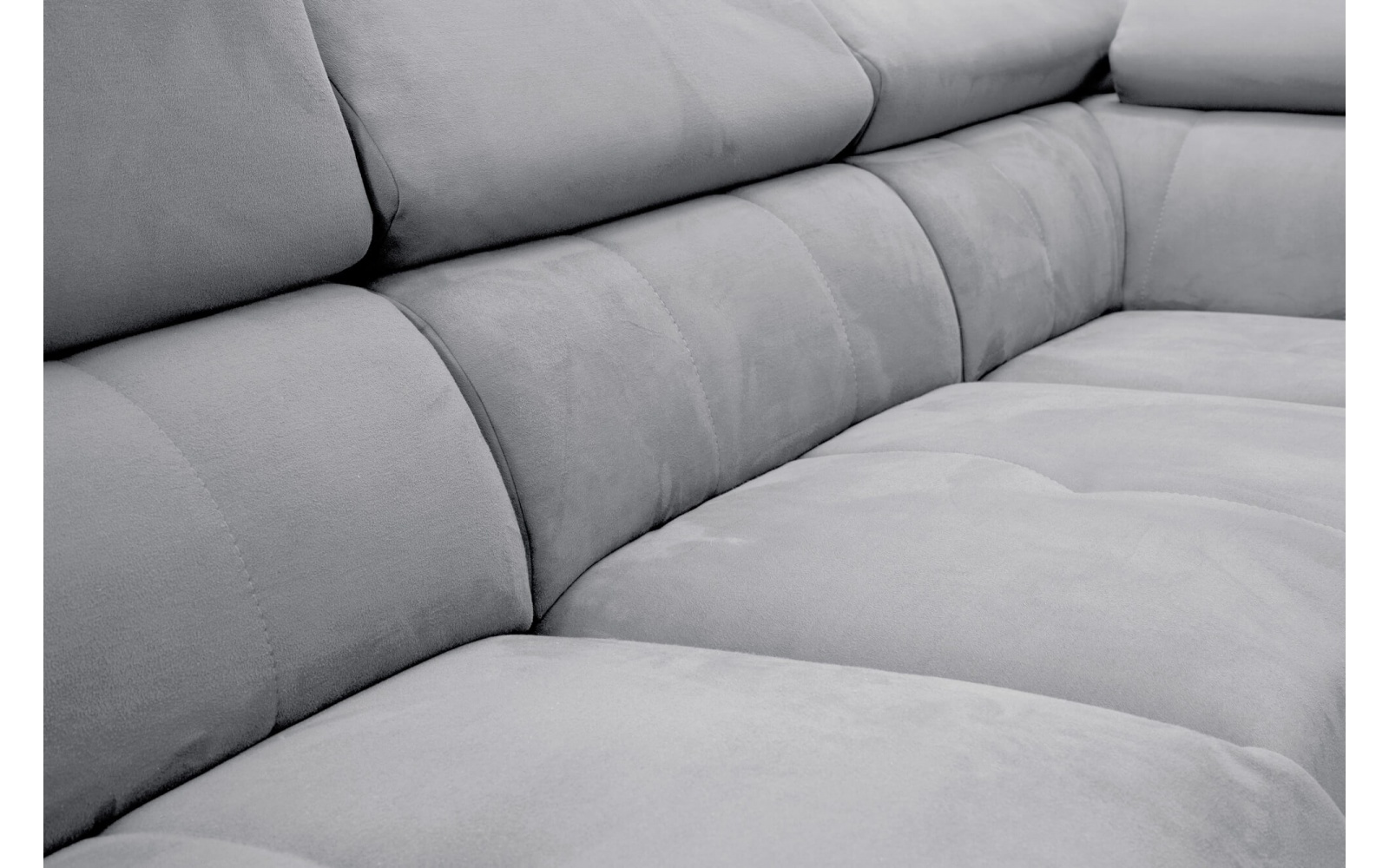 Canapé d'angle droit avec un relax électrique 5 places MATERA