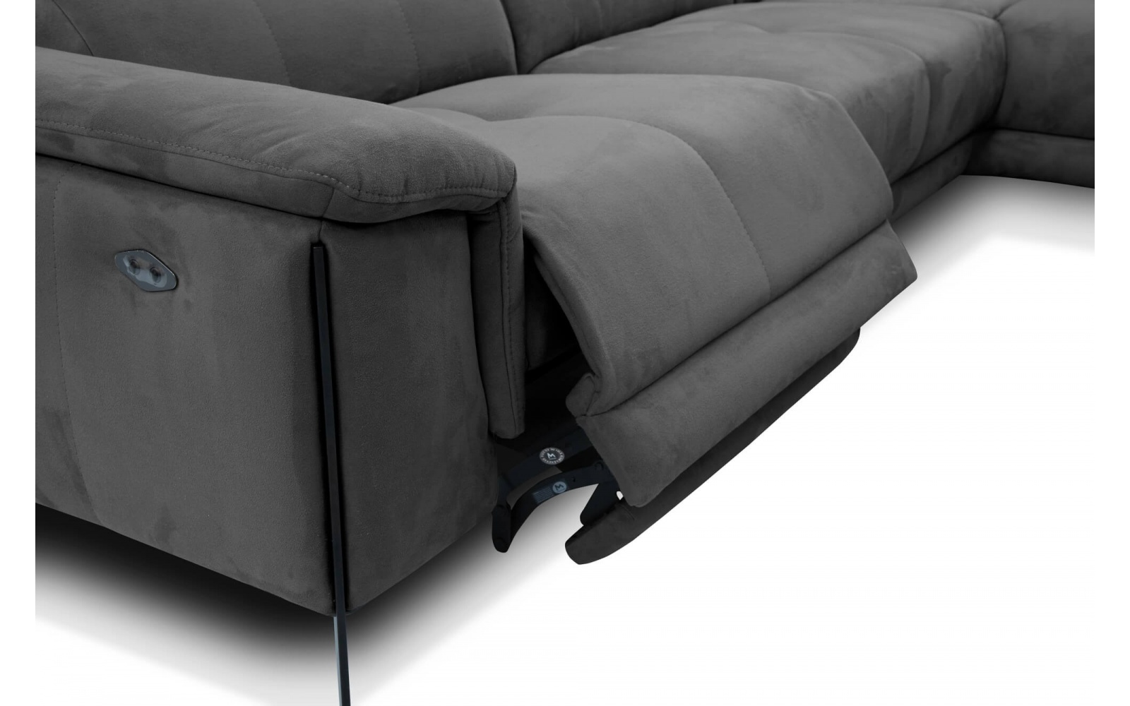 Canapé d'angle droit avec un relax électrique 5 places MATERA