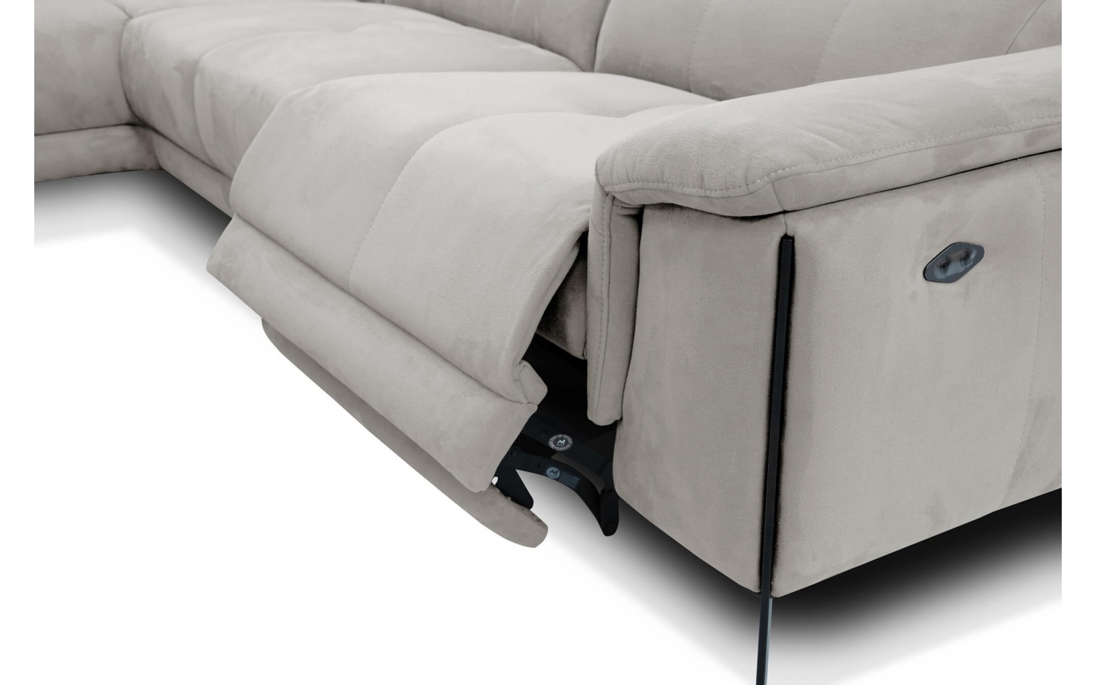 Canapé d'angle gauche avec un relax électrique 5 places MATERA