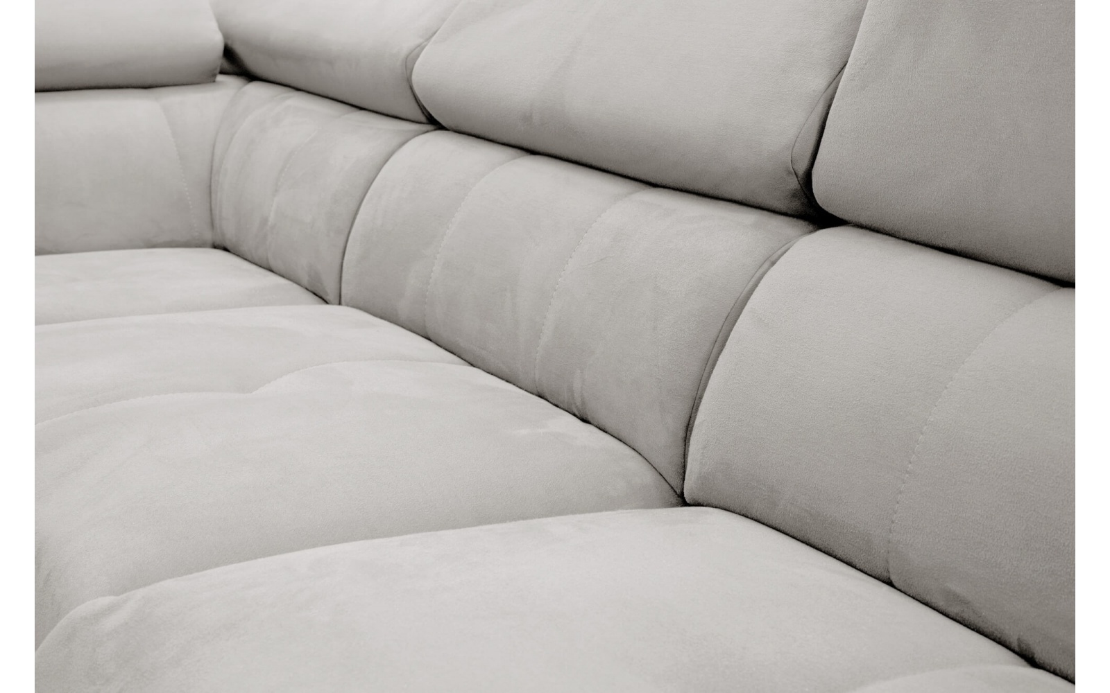 Canapé d'angle gauche avec un relax électrique 5 places MATERA