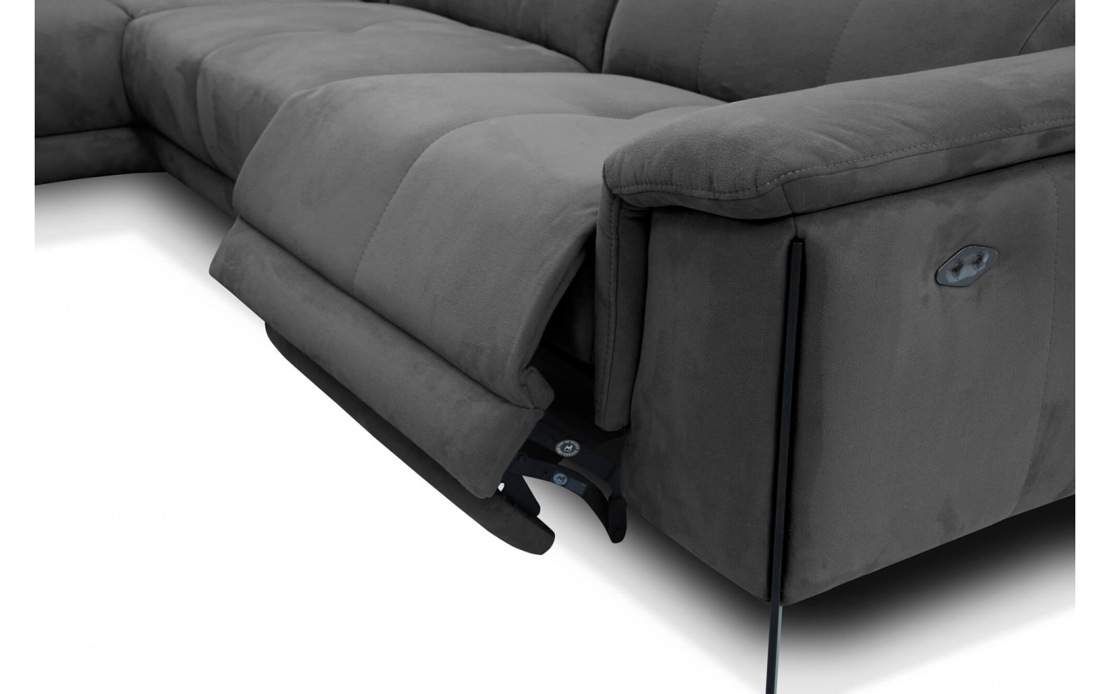 Canapé d'angle gauche avec un relax électrique 5 places MATERA