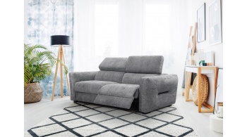 Canapé droit 3 places avec un relax électrique à côté droit CALVERA