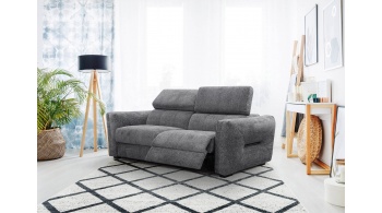 Canapé droit 3 places avec un relax électrique à côté droit CALVERA