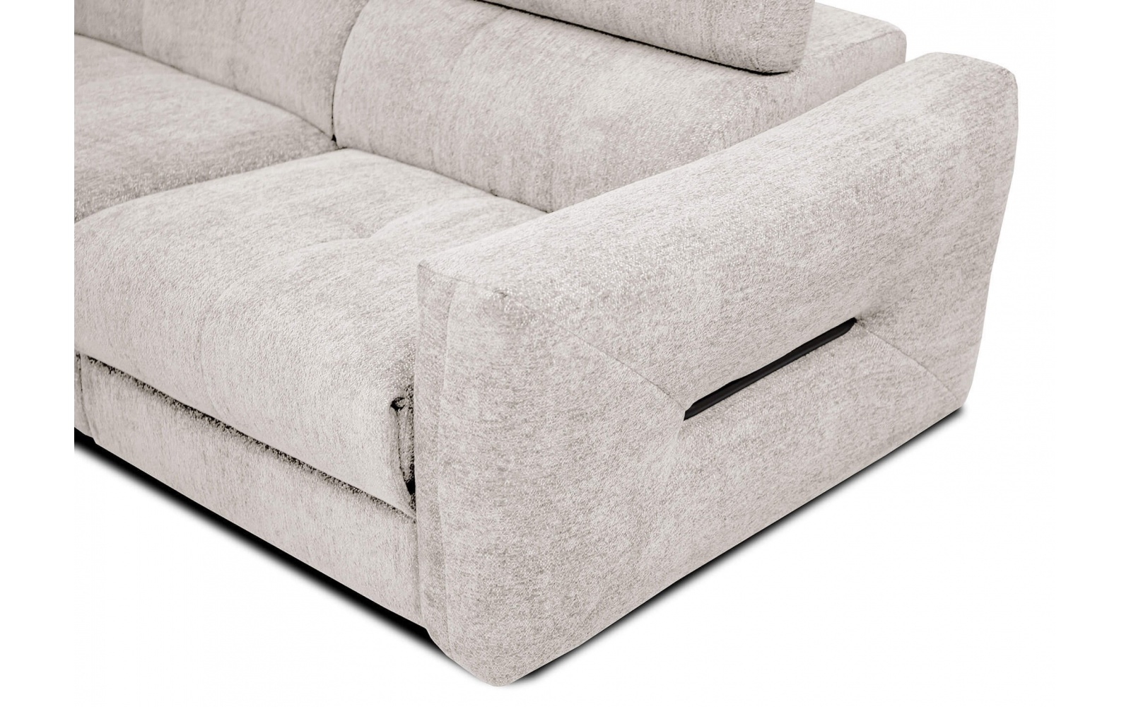 Canapé droit 3 places avec un relax électrique à côté droit CALVERA