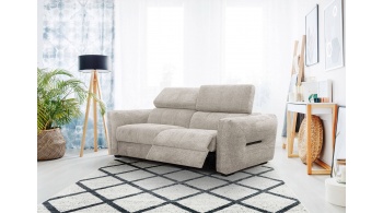 Canapé droit 3 places avec un relax électrique à côté droit CALVERA