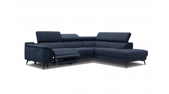 Canapé d'angle droit avec un relax électrique 5 places FIERO