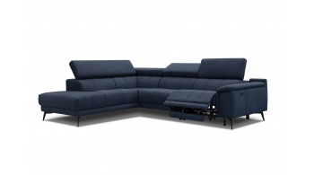 Canapé d'angle gauche avec un relax électrique 5 places FIERO