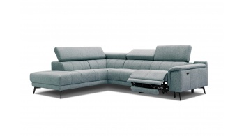 Canapé d'angle gauche avec un relax électrique 5 places FIERO