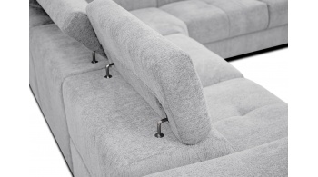 Canapé d'angle droit avec un relax électrique 5 places CALVERA