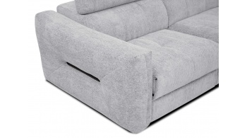 Canapé d'angle droit avec un relax électrique 5 places CALVERA